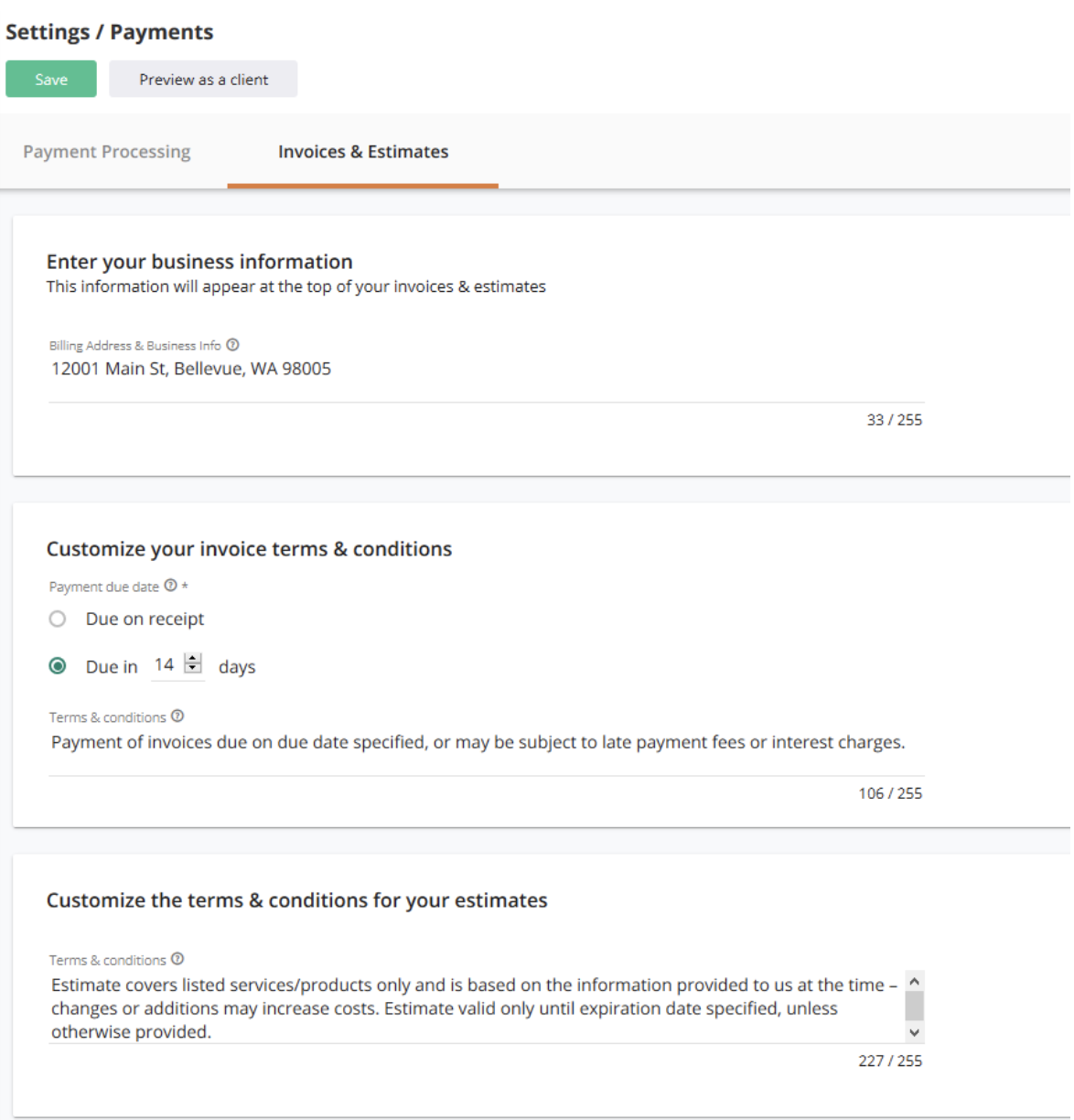 Creating And Sending Invoices Estimates Product Guide